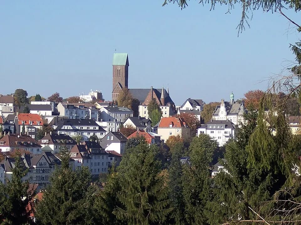 Blick auf die Innenstadt von Lüdenscheid