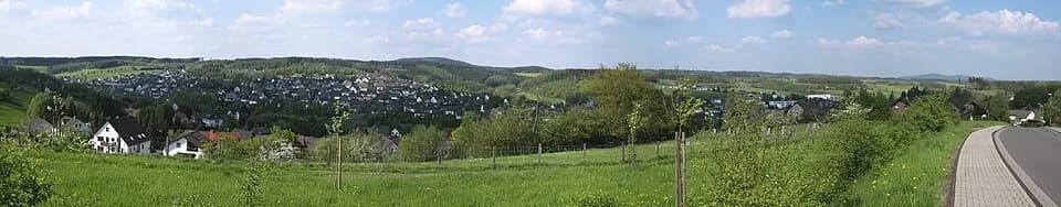 Panoramablick über Wenden