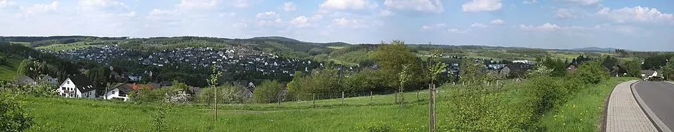 Panoramablick über Wenden
